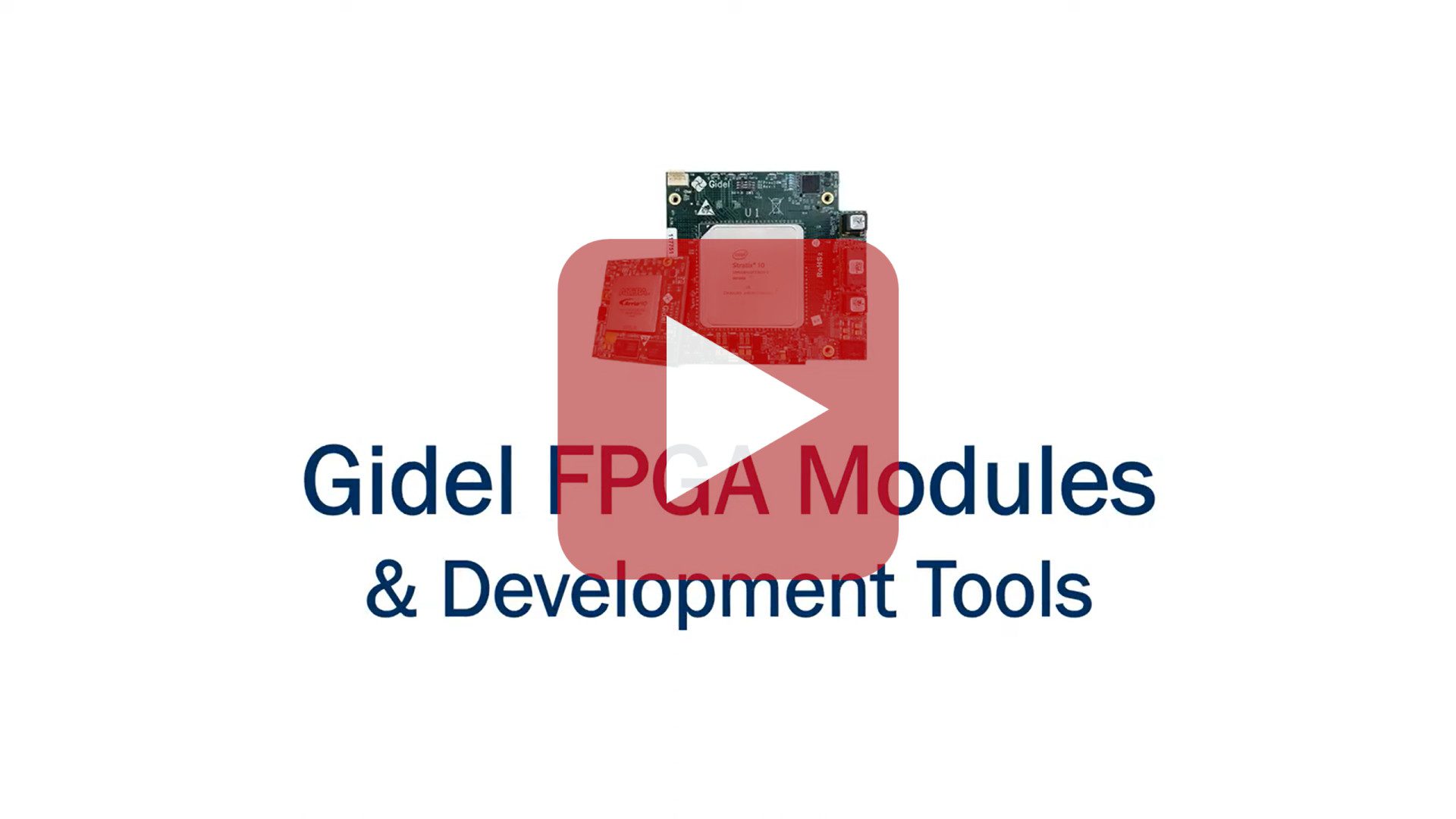 Gidel's FPGA modules at Embedded World 2022
