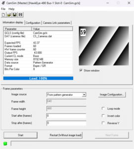 Gidel CamSim-CL GUI Example
