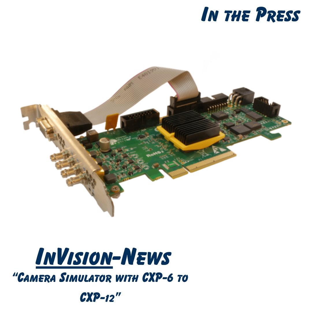 InVision-News – Camera Simulator with CXP-6 to CXP-12