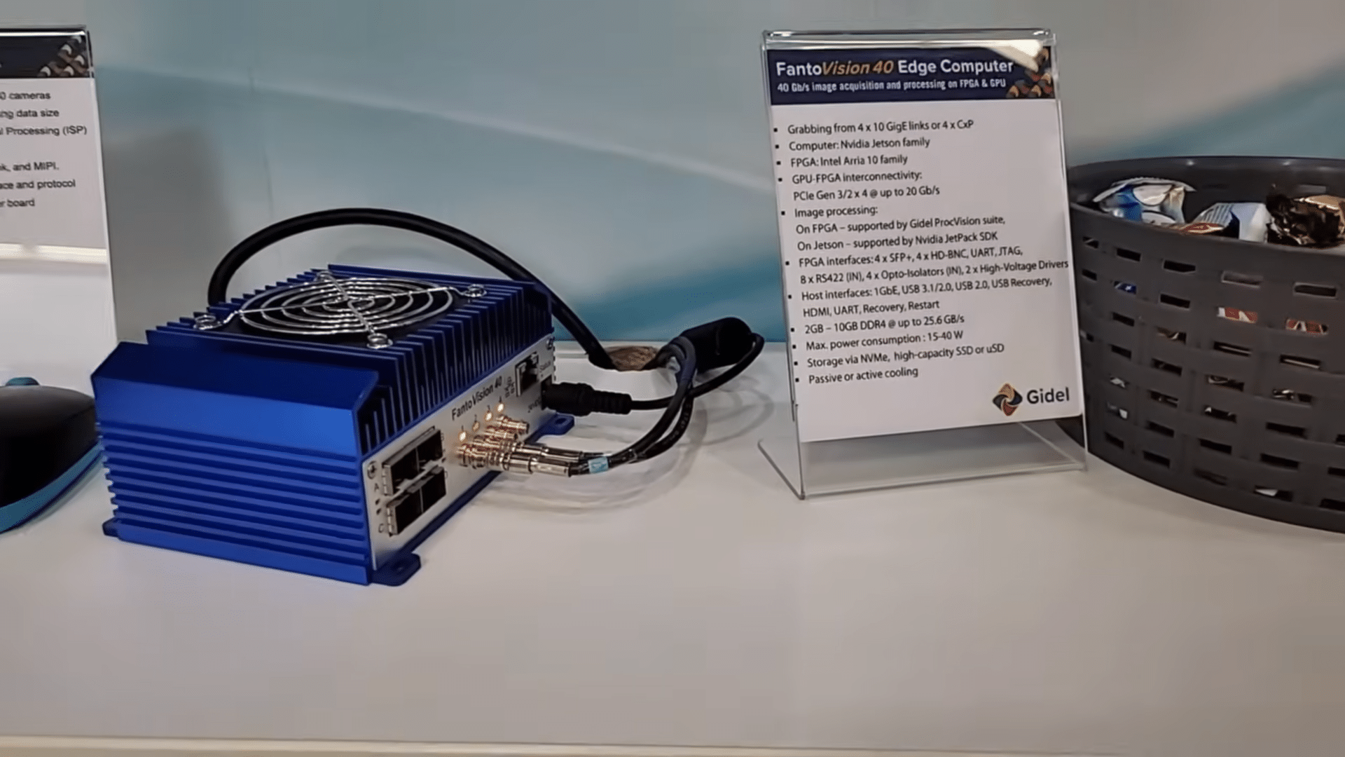 Gidel FantoVision40 Edge AI introduction - Embedded World 2022