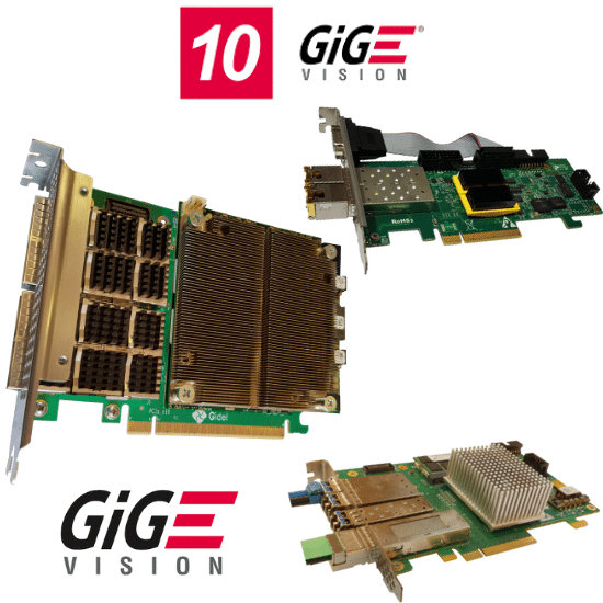 Gidel 10GigE Vision PCIe Frame Grabbers